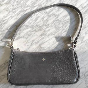 Peta + Jane grey croc embossed mini shoulder bag from Princess Polly